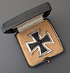 Cased Iron Cross 1st Class marked 100, Rudolf Wachtler & Lange